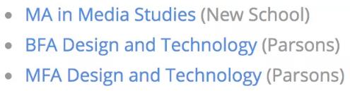 Parsons Game Design Postgraduate Degree Parsons Game Design Postgraduate Degree