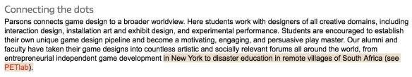 Parsons Game Design Social and Cultural Aspects Parsons Game Design Social and Cultural Aspects