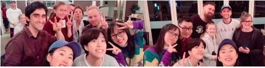 Communicate with artists in Huhu Studio Communicate with artists in Huhu Studio