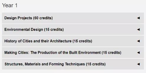 UCL Architecture Course UCL Architecture Course