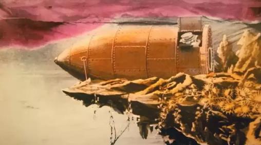 Science fiction film: A trip to the moon Science fiction film: A trip to the moon