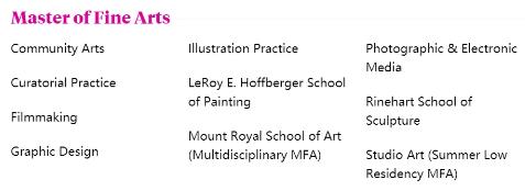 Maryland Academy of Arts MICA Postgraduate Program Maryland Academy of Arts MICA Postgraduate Program