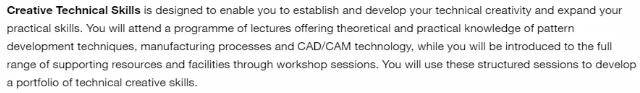LCF Creative Technology Skills Course LCF Creative Technology Skills Course