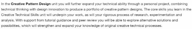LCF Creative Pattern Design Course LCF Creative Pattern Design Course