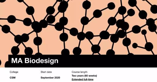 Central Saint Martin College of Biological Design Central Saint Martin College of Biological Design