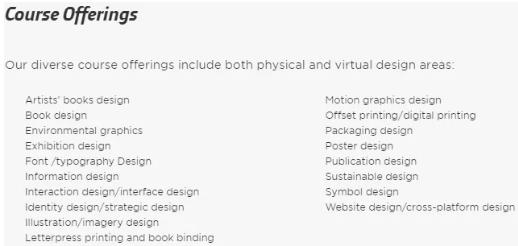 Chicago Academy of Arts Visual Communication Chicago Academy of Arts Visual Communication