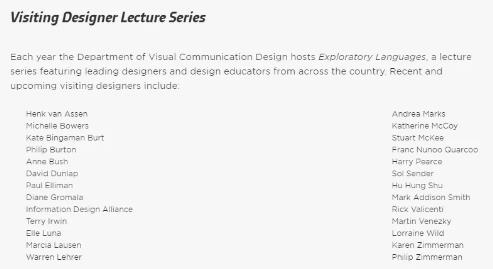 Visual Communication Course at the Chicago Academy of Arts Visual Communication Course at the Chicago Academy of Arts