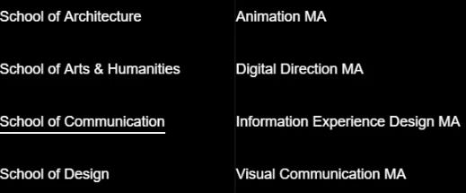 Visual Communication Design of Royal Academy of Arts Visual Communication Design of Royal Academy of Arts