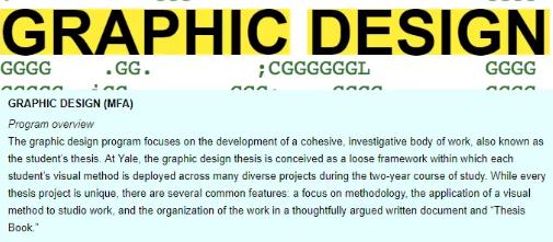 Graphic Design of Yale University Graphic Design of Yale University