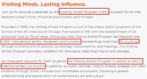 SAIC official website guest artist project SAIC official website guest artist project