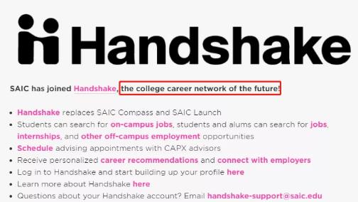 SAIC official website student career support plan SAIC official website student career support plan