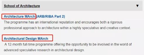 Major classification of graduate students in UCL School of Architecture Major classification of graduate students in UCL School of Architecture