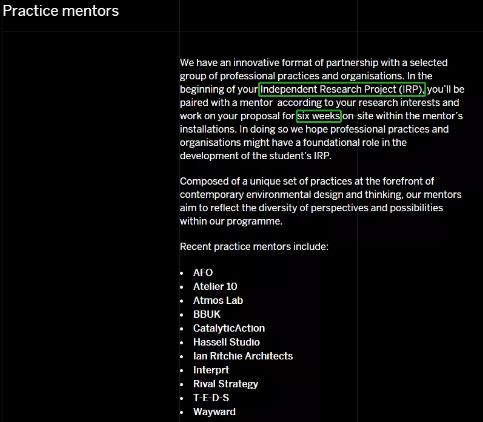 Royal Academy of Arts Environmental Architecture Royal Academy of Arts Environmental Architecture