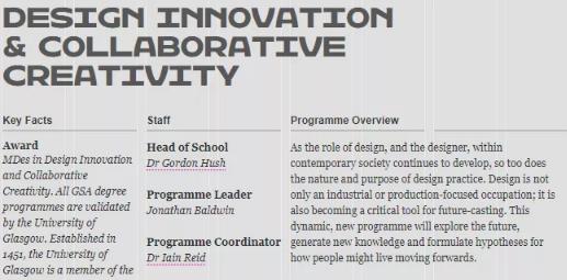 Glasgow Academy of Arts Design Innovation Glasgow Academy of Arts Design Innovation