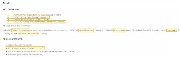 CalArts Experimental Animation Postgraduate Course CalArts Experimental Animation Postgraduate Course