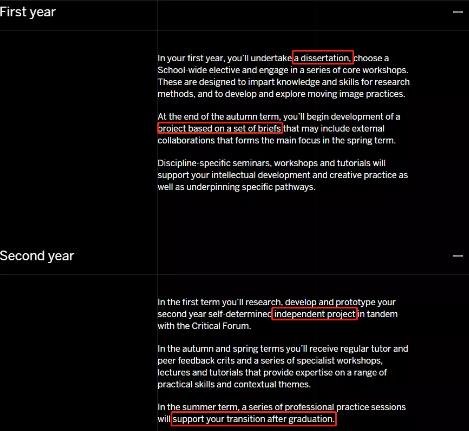 Animation courses of Royal College of Arts Animation courses of Royal College of Arts