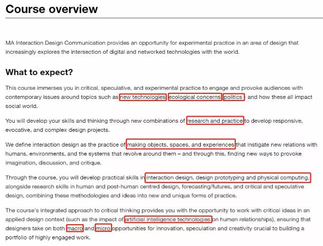 Interactive Communication Design Course of LCC Official Website Design School Interactive Communication Design Course of LCC Official Website Design School