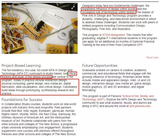 Parsons Interaction Design Parsons Interaction Design