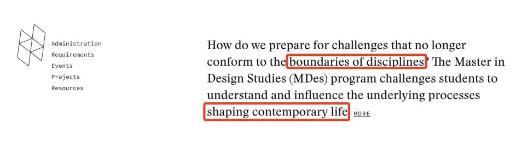 GSD Contemporary Art Practice Postgraduate Program of Harvard University GSD Contemporary Art Practice Postgraduate Program of Harvard University