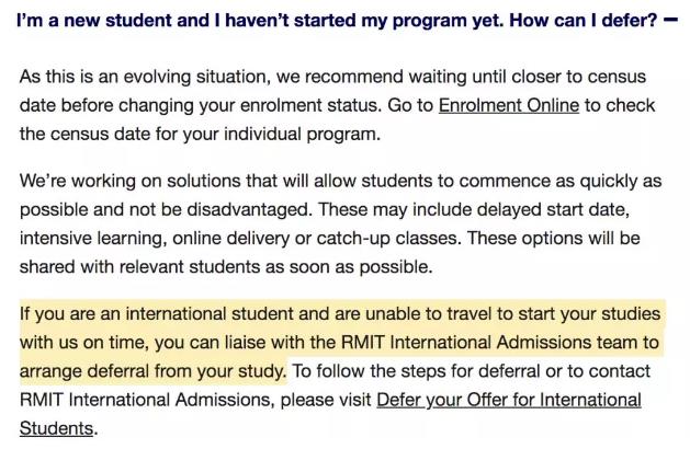 RMIT application extension RMIT application extension