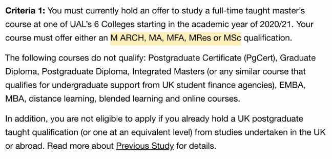 UAL Scholarship Application Degree UAL Scholarship Application Degree