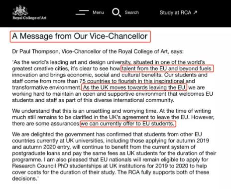 RCA Vice President welcomes EU students RCA Vice President welcomes EU students