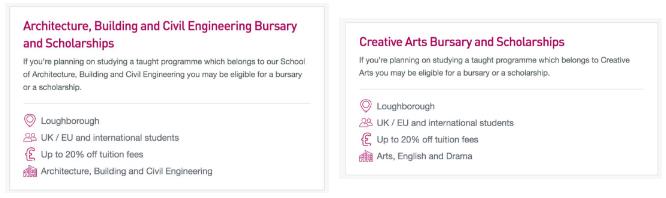 Loughborough University scholarships for architecture and design Loughborough University scholarships for architecture and design