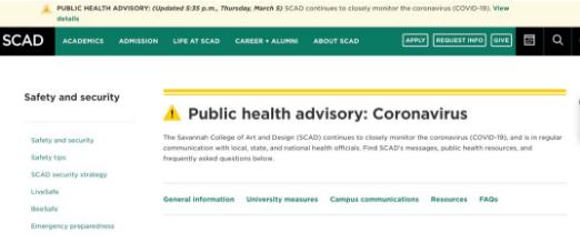 Savannah College of Art and Design Savannah College of Art and Design