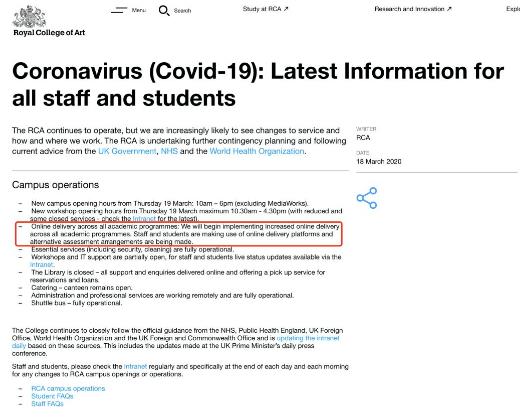 Royal College of Art Royal College of Art