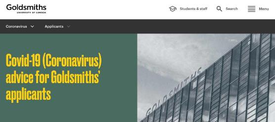 Goldsmiths, University of London Goldsmiths, University of London