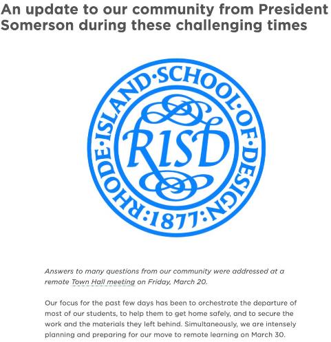 RISD Rhode Island School of Design RISD Rhode Island School of Design