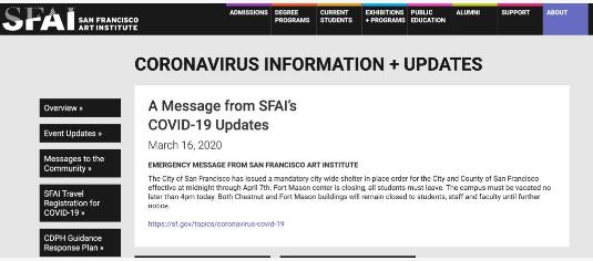 SFAI San Francisco Art Institute SFAI San Francisco Art Institute