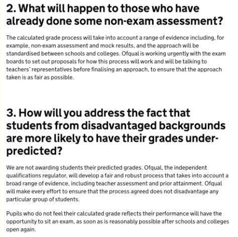 A-Level examination cancels the official opinion of British government A-Level examination cancels the official opinion of British government