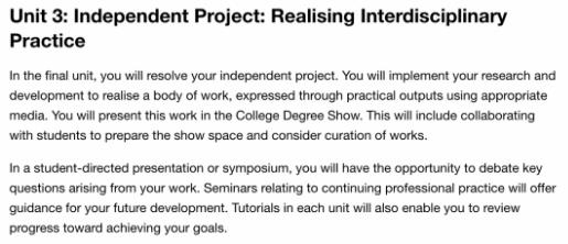Central Saint Martin College Arts and Sciences Central Saint Martin College Arts and Sciences