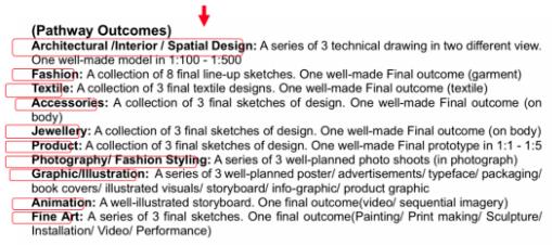 BTEC Art International Preparatory Discipline Direction BTEC Art International Preparatory Discipline Direction
