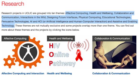 UCL Interaction Design UCL Interaction Design