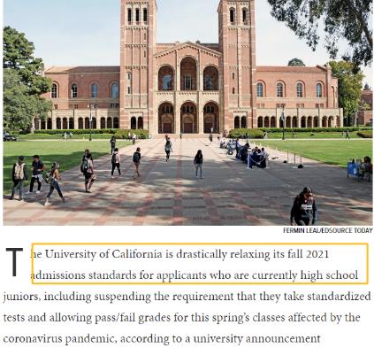 University of California cancels SAT/ACT University of California cancels SAT/ACT