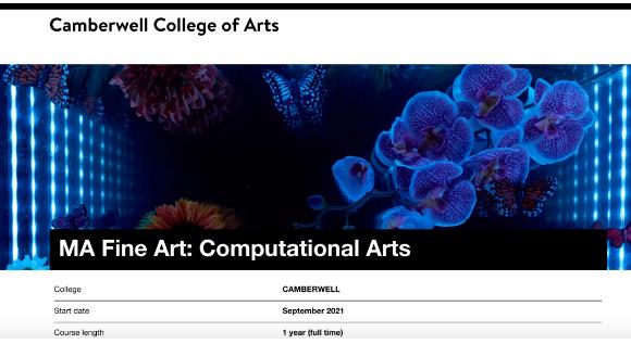 CAMBERWELL COLLEGE COMPUTER ART CAMBERWELL COLLEGE COMPUTER ART