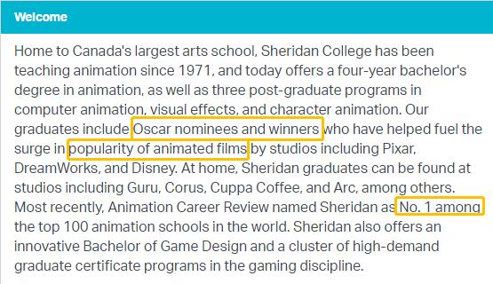 What is the first animation major of Sheldon College like? What is the first animation major of Sheldon College like?