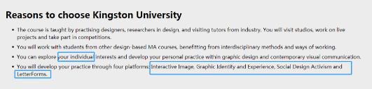Kingston University Media Design Advantages Kingston University Media Design Advantages