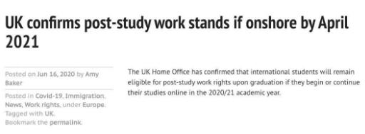 UK can apply for PSW visa UK can apply for PSW visa