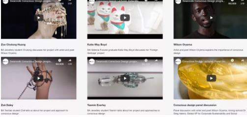 Achievements of Swarovski's conscious design laboratory Achievements of Swarovski's conscious design laboratory