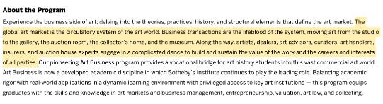 MA Art Business MA Art Business