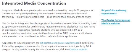 CalArts Integrated Media Center CalArts Integrated Media Center