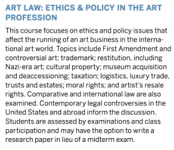 What will Art Business major learn What will Art Business major learn