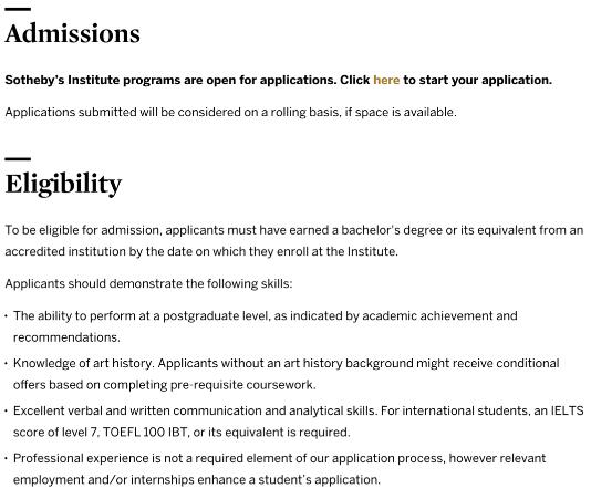 New York Campus Art Business Major Application Conditions New York Campus Art Business Major Application Conditions