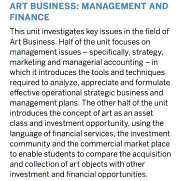 Art business professional courses Art business professional courses