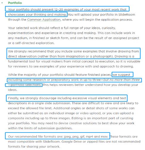 Required difficulty of RISD portfolio Required difficulty of RISD portfolio