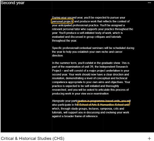 Curriculum of RCA Jewelry Accessories Curriculum of RCA Jewelry Accessories