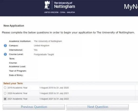 Application time of British universities Application time of British universities